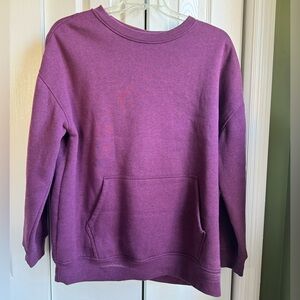 Danskin Purple Crewneck Sweater with Pocket Women’s XXL